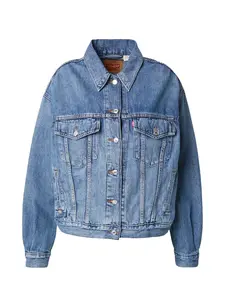 Levi's® Plus Prechodná bunda '90's Trucker Jacket (Plus Size)'  modrá denim