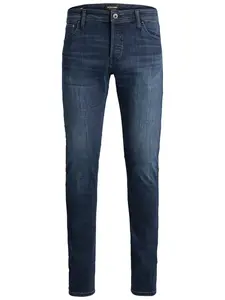 Jack & Jones Plus Džínsy 'Glenn'  tmavomodrá