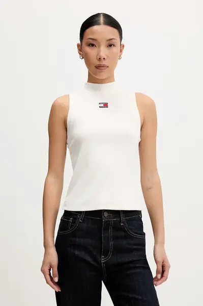 Tommy Jeans top dámský bavlněný s elastanem