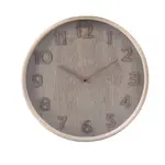 Nástěnné hodiny béžovošedé,   38 cm