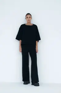 Muuv. nohavice wide leg dámske bavlnené MOAI