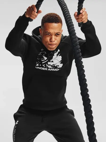 Mikina Under Armour UA Rival Fleece Box Logo HD-BLK