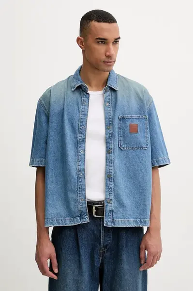 Guess Jeans košile pánská džínová
