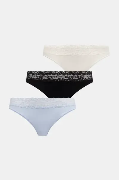 Tommy Hilfiger nohavičky dámske bavlnené s elastanom 3-pack