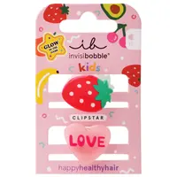 Dětské veselé skřipečky do vlasů Invisibobble Clipstar Frutti Strawberry - 2 ks + dárek zdarma