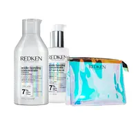 Sada pro poškozené vlasy Redken Acidic Bonding Concentrate - šampon + denní a noční sérum + taštička zdarma + dárek zdarma