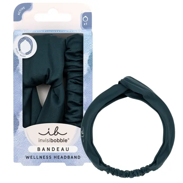 Látková čelenka do vlasů Invisibobble Bandeau Azure - modrá + dárek zdarma
