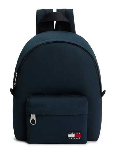 Tommy Jeans Batoh 'Essential Logo Dome'  modrozelená