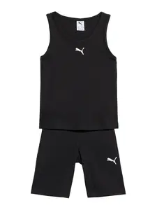 PUMA Set 'Ess'  čierna / biela