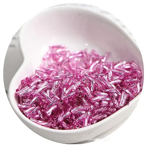 Glass Twist Bugle Beads