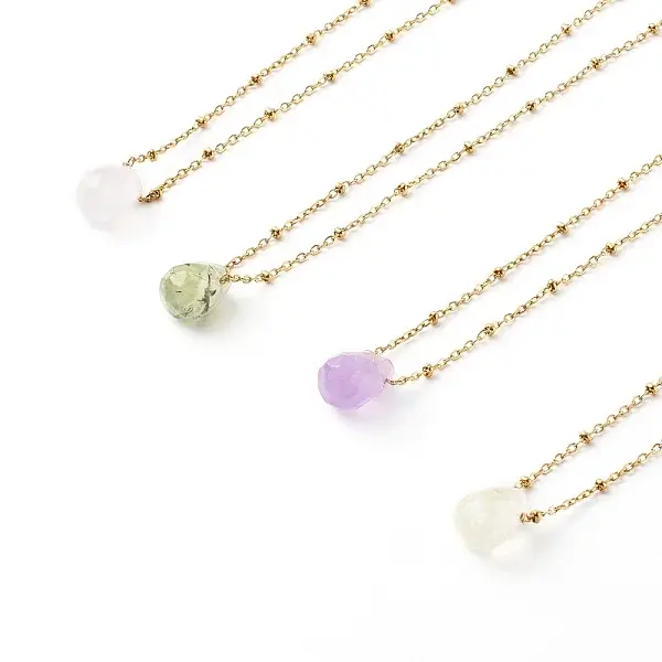 Natural Quartz Pendant Necklaces