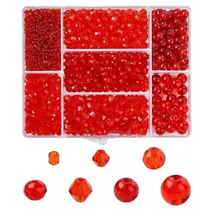 7 Styles Transparent Glass Beads
