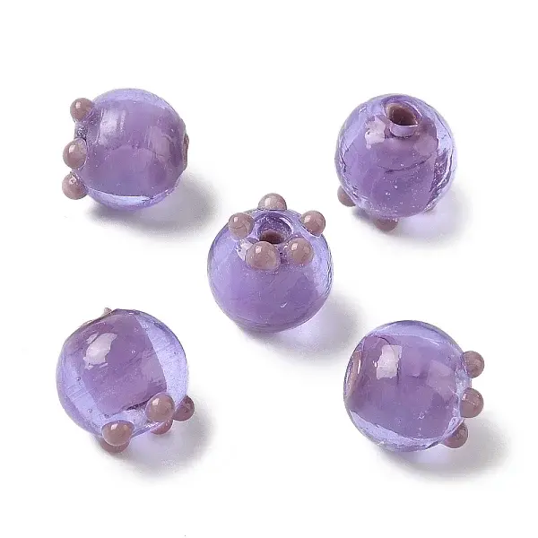 Handmade Lampwork Bumpy Beads
