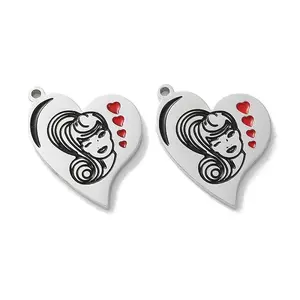 304 Stainless Steel Enamel Pendants
