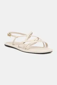 Tommy Hilfiger  sandály dámské kožené FLAT STRAPPY SANDAL LTH