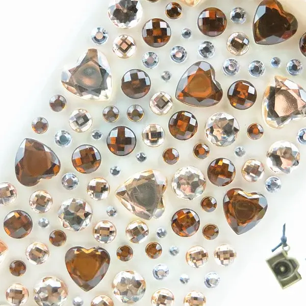 Transparent Acrylic Rhinestone Sticker