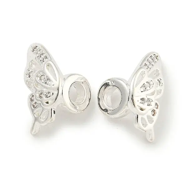Brass Cubic Zirconia Beads