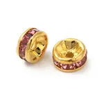 Brass Grade A Rhinestone Spacer Beads