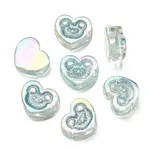 UV Plating Rainbow Iridescent Acrylic Beads