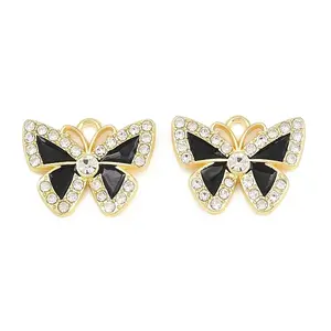 Alloy Black Enamel Pendants