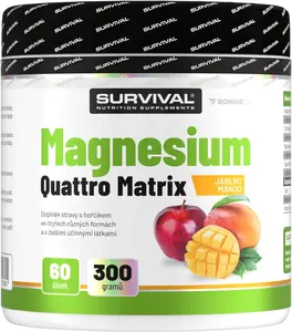 Survival Magnesium Quattro Matrix 300 g jablko-mango