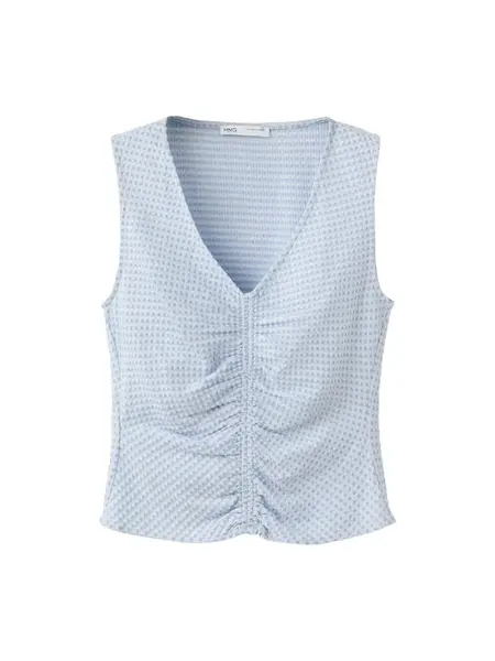 MANGO Top 'VION'  opálová / svetlomodrá