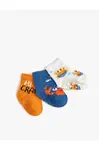 Koton 3-Piece Socks Set Crab Patterned Cotton
