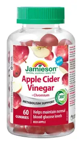 Jamieson Jablečný ocet s chromem Gummies 60 želatinových pastilek