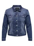 ONLY Carmakoma Prechodná bunda 'CARWesta'  modrá denim