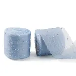 2Rolls Polyester Hot-fix Rhinestone Raw Edges Ribbon