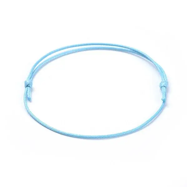 Eco-Friendly Korean Waxed Polyester Cord Bracelet Making
