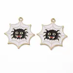 Halloween Theme Alloy Enamel Pendants
