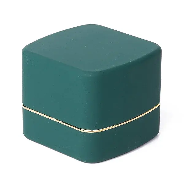 Square Plastic Jewelry Ring Boxes