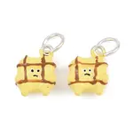 Alloy with Yellow Enamel Pendants