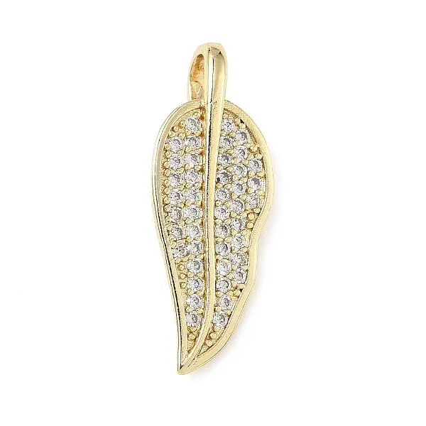 Brass Micro Pave Cubic Zirconia Pendants