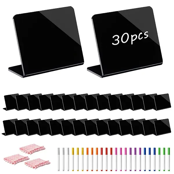 10Pcs Acrylic Mini Blackboard