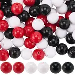 90Pcs 3 Colors Opaque Acrylic Beads