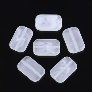Transparent Frosted Acrylic Beads