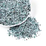 Spray Painted Picasso Cylinder Glass Seed Beads
