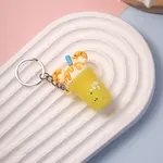 Milk Tea PVC Bag Keychain