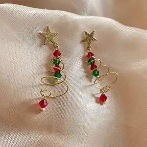Alloy Dangle Stud Earrings