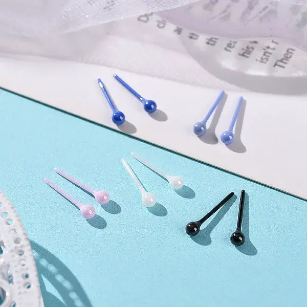 Hypoallergenic Bioceramics Zirconia Ceramic Stud Earrings