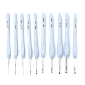 10Pcs 10 Styles Aluminum Crochet Hooks
