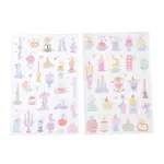 2Pcs 2 Styles PET Self-Adhesive Stickers