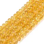 Crackle Transparent Glass Beads Strands