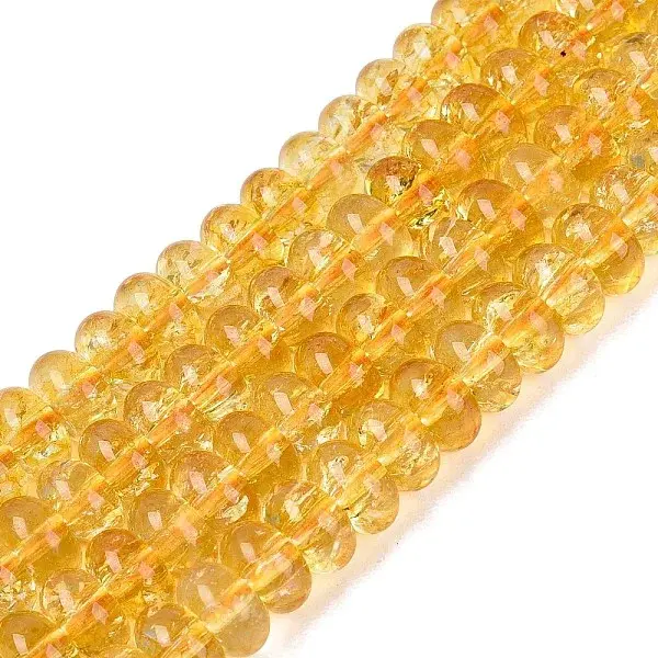 Crackle Transparent Glass Beads Strands