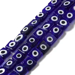 Handmade Evil Eye Lampwork Beads Strands