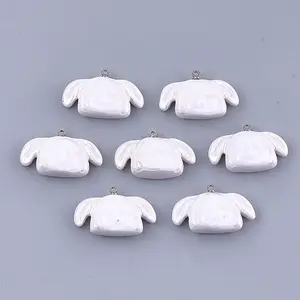 Handmade Porcelain Puppy Pendants
