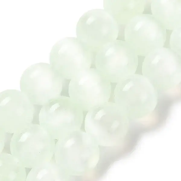 Natural Selenite Beads Strands