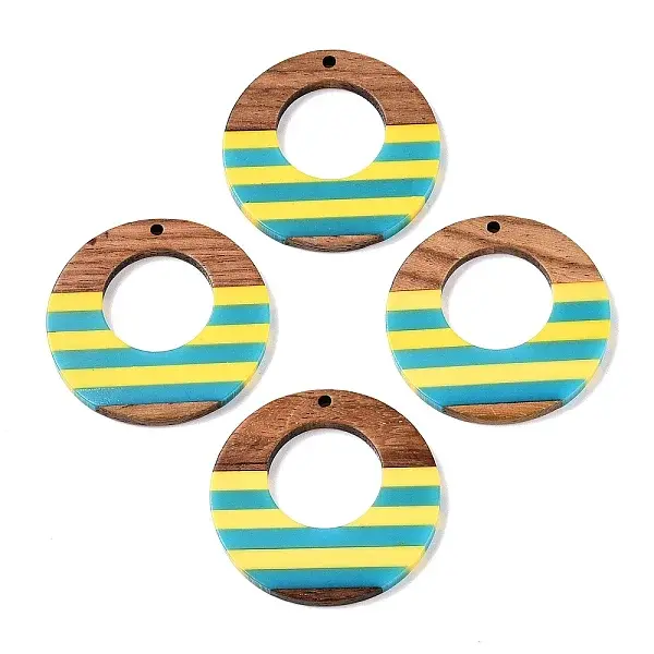 Epoxy Resin & Walnut Wood Pendants